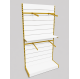Пристенный торговый стеллаж с перфорацией 8658 Пристенный торговый стеллаж с перфорацией 8658